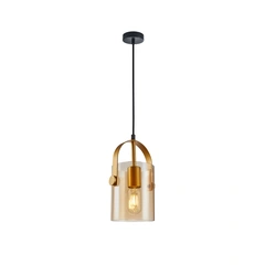 Підвісний світильник Italux PND-32453-1-GD+AMB Nanesma E27 1x40W IP20 Gold