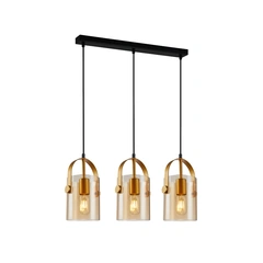 Підвісний світильник Italux PND-32453-3-GD+AMB Nanesma E27 3x40W IP20 Gold