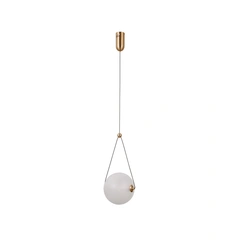 Підвісний світильник Italux PND-34361-M-HBR-OPAL Rastia Led 1x9W 3000K 975Lm IP20 Gold