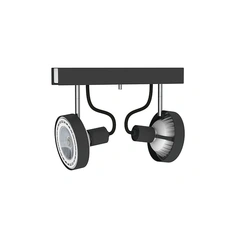Спот Nowodvorski 9597 Cross GU10, ES111 2x75W IP20 Gr