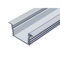 LED-профіль врізний анодований, 2 метра (ЛПВ12_2)