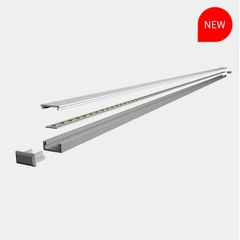 LED-профіль MLG LP1608B1 з розсіювачем, 2 метра