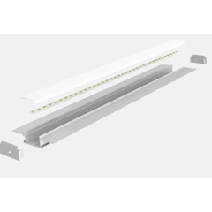 LED-профіль ALUMLED врізний LP6214 з розсіювачем, 2 метри
