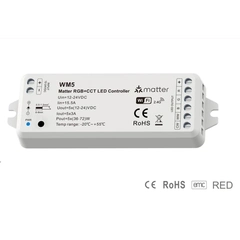 LED-контролер Matter WiFi RGB+CCT LED DEYA 12-24VDC 5CH*3A (WM5)