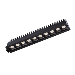 Світильник точковий врізний KLOODI KD-POINT 10X2 20W 3K BK