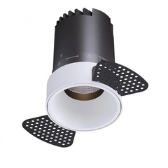 Світильник точковий врізний KLOODI KD-GIRON134 TR 12W 3K 38D WH/REF-WH