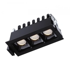 Світильник точковий врізний KLOODI KD-POINT 3X2 6W 4K BK