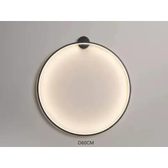 Настінний світильник Round Led Black D-600