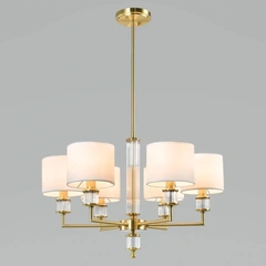 Люстра CosmoLight SUTTON P06692BR-WH