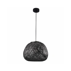 Люстра в стилі бохо, підвісний світильник Goldlux 329219 Zanzibar E27 1x20W IP20 Чорний