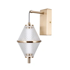 Бра, настінний світильник Italux WL-34395-1-HBR Fuente LED 1x5W 3000K 422Lm IP20 золотий