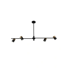 Люстра Italux PND-58892-4-BK-BRO Elice GU10 4x35W IP20 чорна