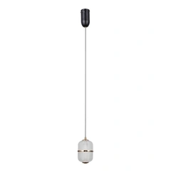 Підвісний світильник, люстра Italux PND-34375-1-BK Alani LED 1x6W 3000K 588Lm IP20 чорний