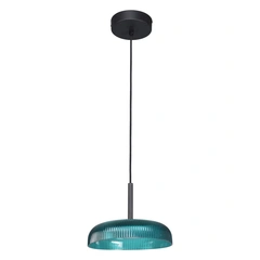 Підвісний світильник, люстра Italux PND-48529-BK-BLU Colle LED 1x12W 3000K 1500Lm IP20 блакитний
