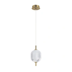 Підвісний світильник, люстра Italux PND-81438-1A-GD Corado LED 1x8W 3000K 830Lm IP20 золотий