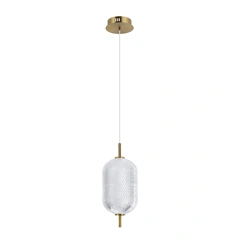 Підвісний світильник, люстра Italux PND-81438-1B-GD Corado LED 1x10W 3000K 1050Lm IP20 золотий