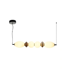 Підвісний світильник, люстра Italux PND-94921-4A-BK Balos LED 1x23W 3000K 2840Lm IP20 чорний