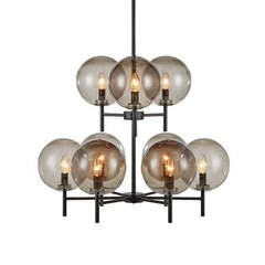 Люстра MARKSLOJD Crown 107921 black/smoke