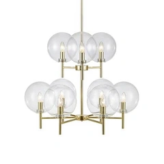 Люстра MARKSLOJD Crown 107920 gold/clear
