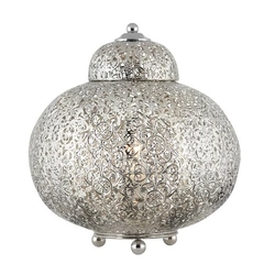 Настольная лампа Searchlight FRETWORK EU8221-1SS