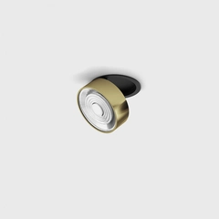 SOL IN MINI, D75mm, H26mm, LED 7W, 4000K, чорний/латунь (01.7526.7.940.BK/BR)