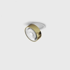 SOL IN MINI, D75mm, H26mm, LED 7W, 3000K, білий/латунь (01.7526.7.930.WH/BR)
