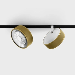 IN_LINE SOL, DALI 4x, D95mm, H33mm, LED 10.8W, 4000K, латунь/білий (06.9533.14.940.BRG/WH.DALI.4x)