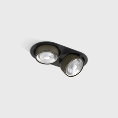 SOL IN MINI X2, L206mm, W111mm, H50mm, LED 2x7W, 4000K, чорний/бронза (01.7522.14.940.BK/BZG)
