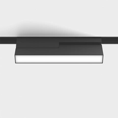 IN_LINE LINEA B 205, 2-х групний, ON/OFF,  L205mm, W24.5mm, H107mm, LED 6W, 3000К, опаловий/чорний (06.2053.6.930.BK.2G)