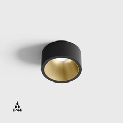 INVISIBLE MINI OUT, D55mm, H58mm, LED 6.3W, 4000K, чорний/латунь (01.2203.7.940.BK/BR)