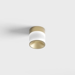 GLOW S, D100mm, H105mm, LED 9W, 4000К, опаловий/латунь (02.0910.9.940.BR)
