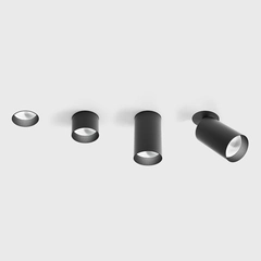 TUB M INT, D52mm, L90mm, H124mm, LED 9W, 4000К, чорний (01.0592.9.940.BK)