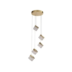 Люстра Searchlight CUBOID 33640-5SB