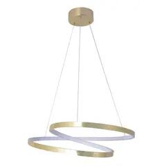 Люстра підвісна світлодіодна кругла Goldlux 328052 Zefira 50 Led 1x40W 4000K 3700Lm IP20 Золотий