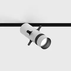 Прожектор IN_LINE GALLERY, D52mm, H160mm, CREE LED 6.3W, 3000K, 600Lm, CRI>90, 48V, 4-х провідний DIM DALI, IP20,білий/чорний