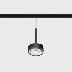 Підвісний світильник IN_LINE SOL MINI P, D75mm, H135mm, LED 7W, 610Lm, 4000K, 24°, CRI>90, 48V, 2-х групний, Вкл./Викл., IP20, діамантово-чорний/чорний