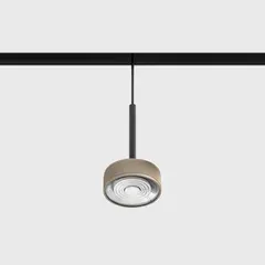 Підвісний світильник IN_LINE SOL MINI P, D75mm, H135mm, LED 7W, 610Lm, 4000K, 24°, CRI>90, 48V, 2-х групний, Вкл./Викл., IP20, бежевий/чорний