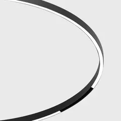 Лінійний світильник IN_RING FLEXY LINEA, L5000mm, W25mm, H19mm, LED 62W, 4000K, 110°, 4857Lm, CRI>90, 2-х провідний, 48V, Вкл./Викл., IP65, білий силікон, чорний