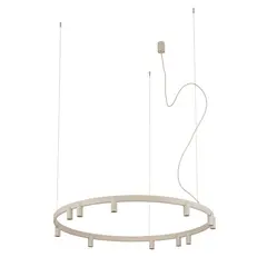 Люстра Nowodvorski 12287 Fourty Round GU10 R35+LED 11+6x10W+9W 3000K 710Lm IP20 бежева