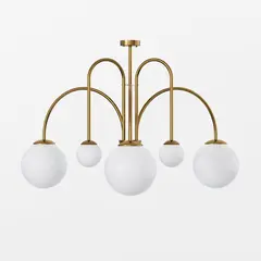 Люстра PikArt Brass&Glass 38399-6