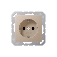 Розетка с ж/к 230V/16A ECO PROFI, цвет шампань