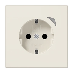 Розетка с ж/к защитой JUNG HOME BTLS1521S сл. кость