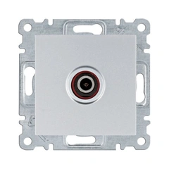 Розетка ТВ Hager Lumina, срібло, WL3212