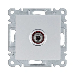 Розетка САТ Hager Lumina, срібло, WL3232