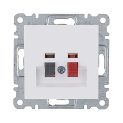 Розетка акустична Hager Lumina, біла, WL3310