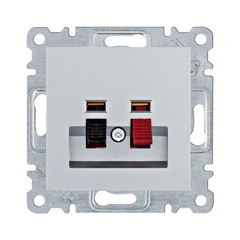 Розетка акустична Hager Lumina, срібло, WL3312