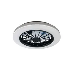 Люстра з вентилятором, стельовий світильник із пультом Goldlux 341303 Ghana LED 1x24W 3000K/4000K/6500K 3200Lm IP20 біла