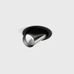 Встраиваемый потолочный поворотный светильник с рамкой TUB M OUT, D52 мм, H60 мм, CREE LED 12 Вт, 1210 лм, 3000 К, 50°, CRI > 90, 300 мА, IP20, черный/титановый