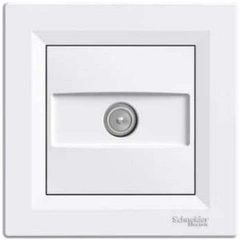 Розетка TV кінець (1 дБ) Asfora (біла) EPH3200121