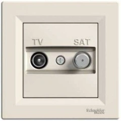 Розетка TV-SAT індивідуальна (1 дБ) Asfora (крем) EPH3400423